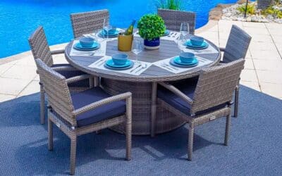 15 Great Wood Patio Dining Tables Paired With Wicker Chairs for a Stylish Dining Experience