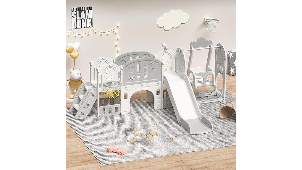 11 in 1 gray cream playset