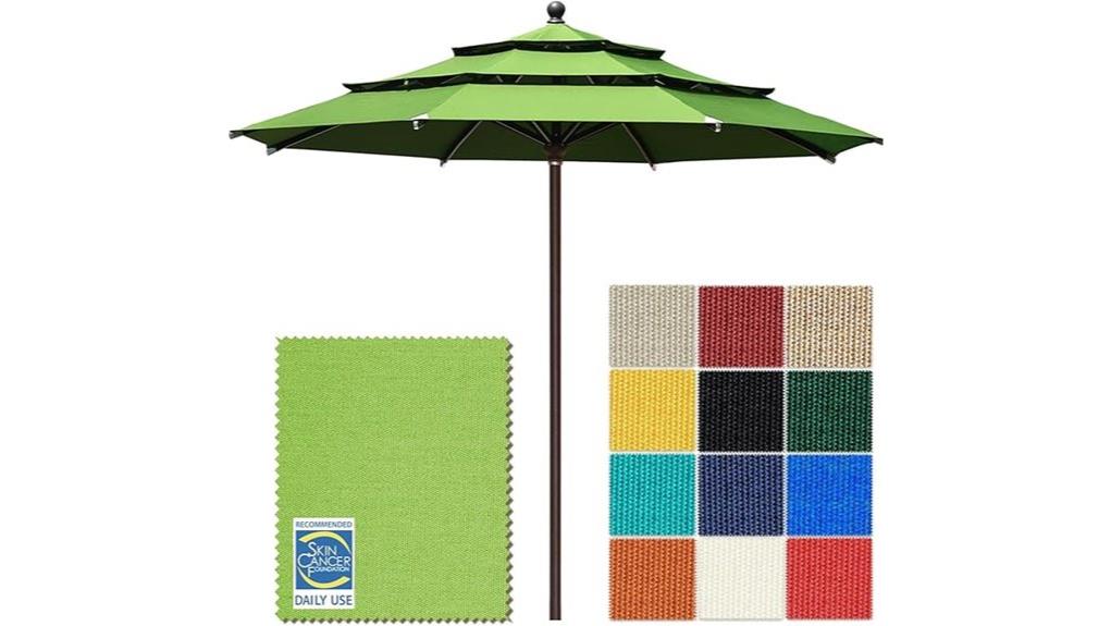 11ft three tier market umbrella