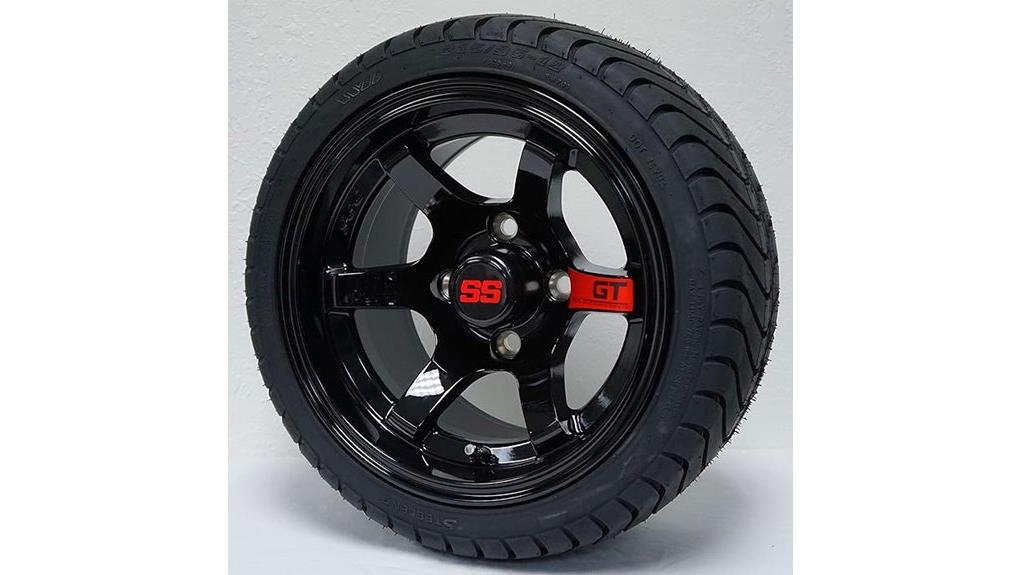 12 gloss black low profile