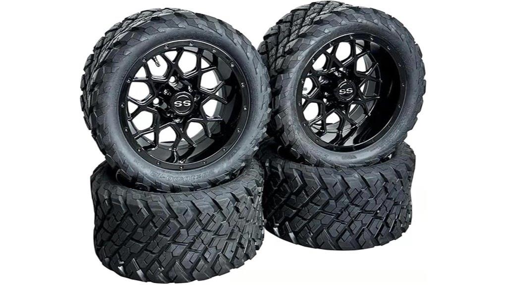 12 inch glossy black wheels