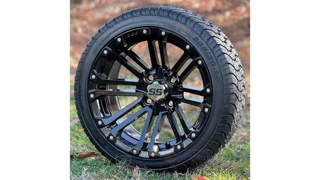 14 inch gloss black wheels