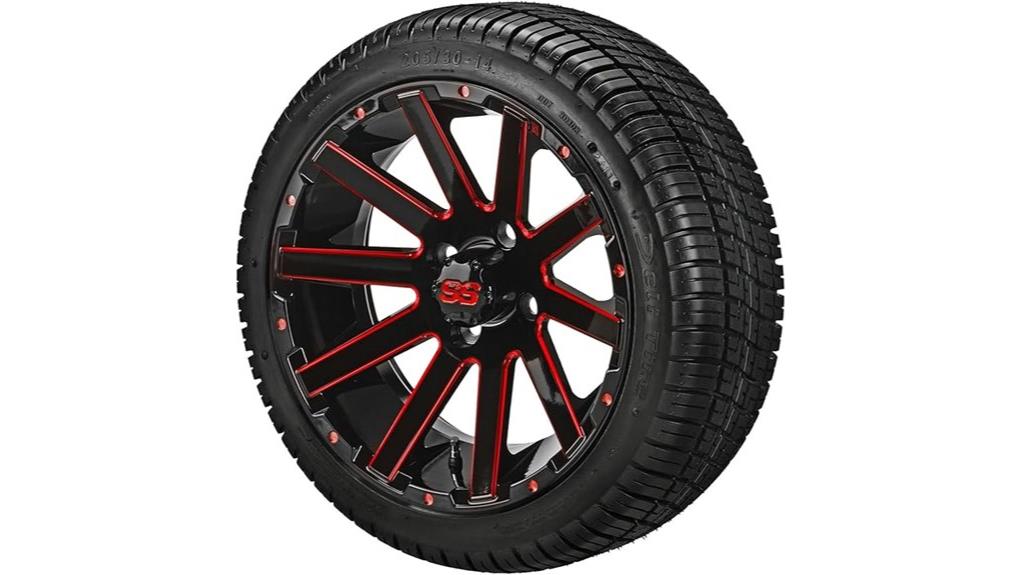 14 venom black red cart