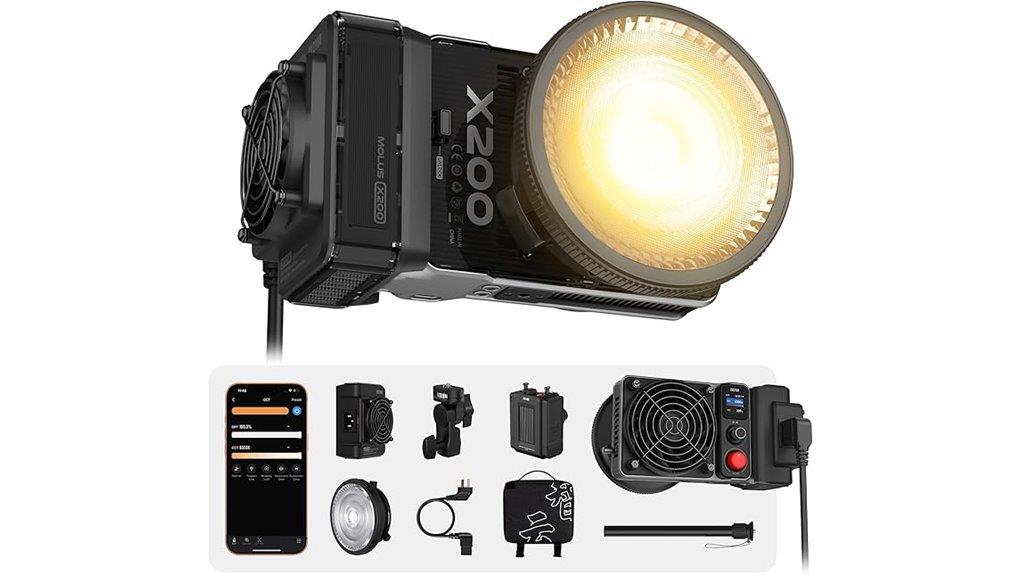 200w bi color light kit