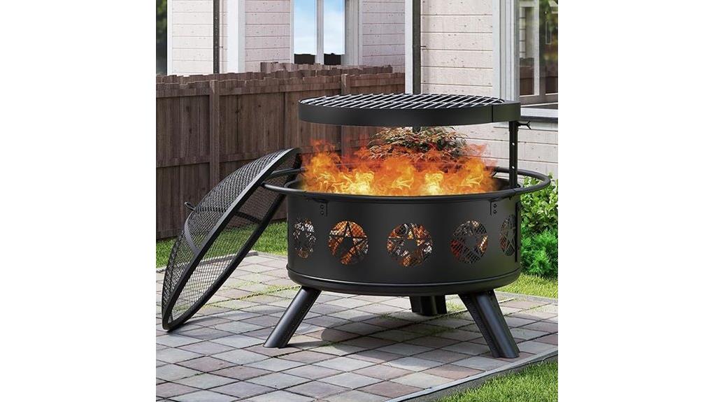 32 inch fire pit grill