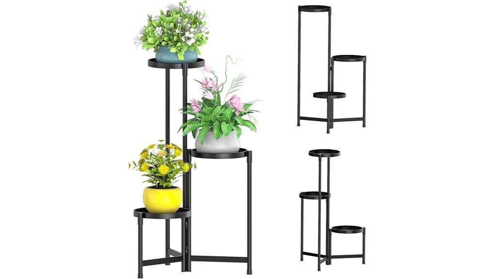 3 tier folding corner shelf