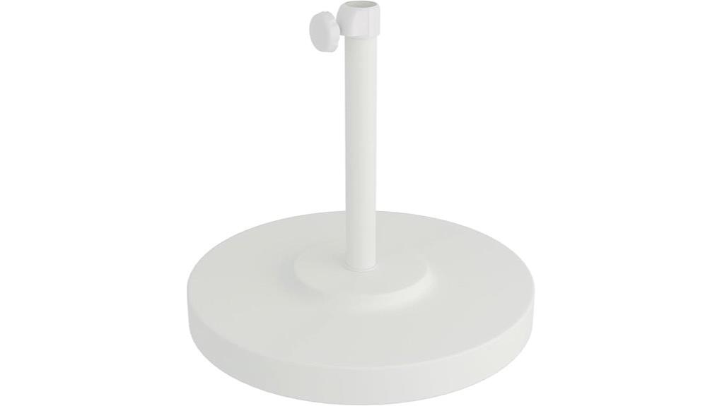 50 lb round white base