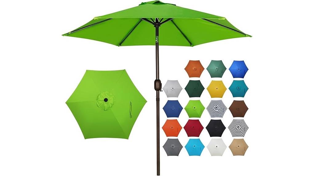 7 5 foot blissun patio umbrella