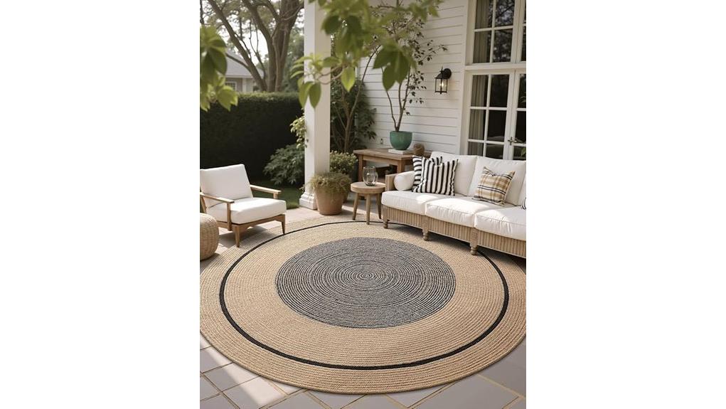 9 foot round jute rug