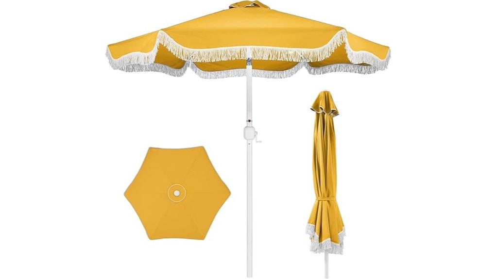 9ft fringe market umbrella