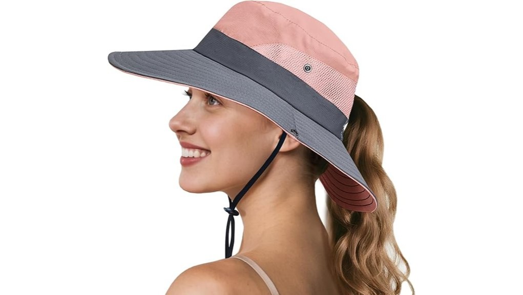 adjustable ponytail sun bucket