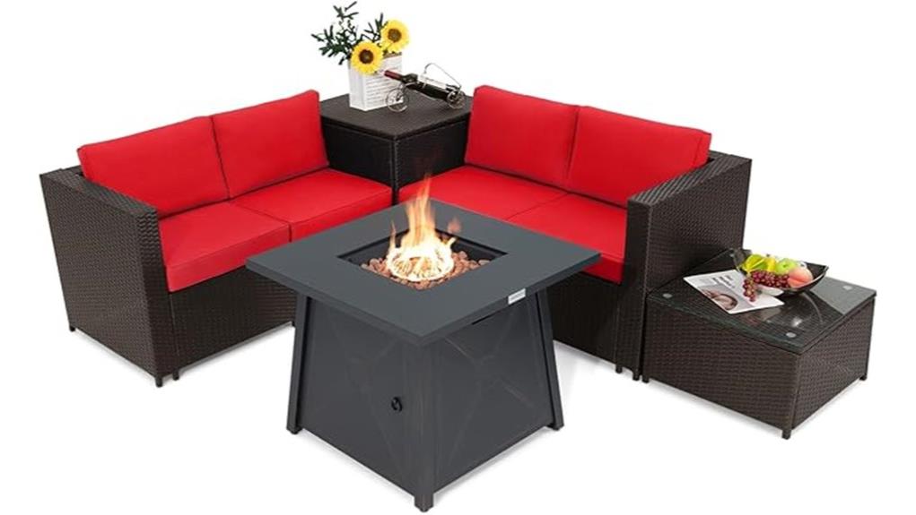 affordable compact outdoor seating set