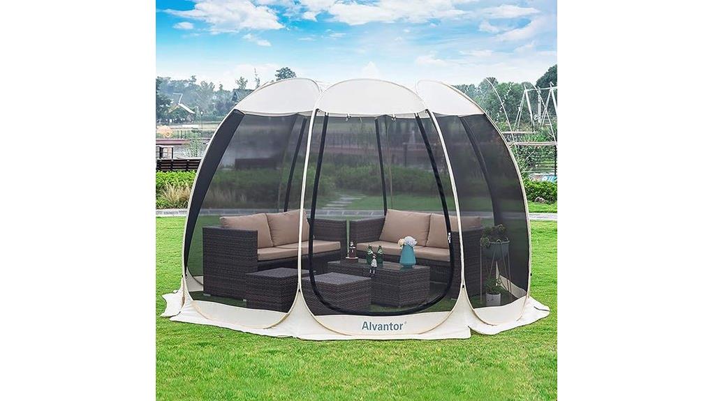 alvantor pop up screened gazebo