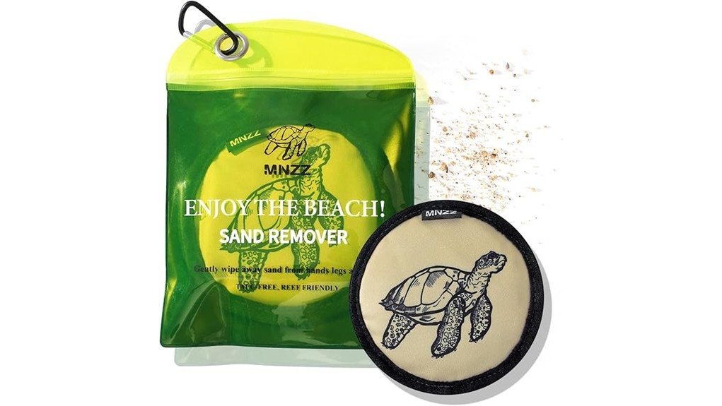 beach sand mitt cleans surfaces