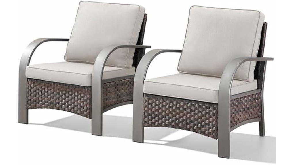 belord wicker patio chairs