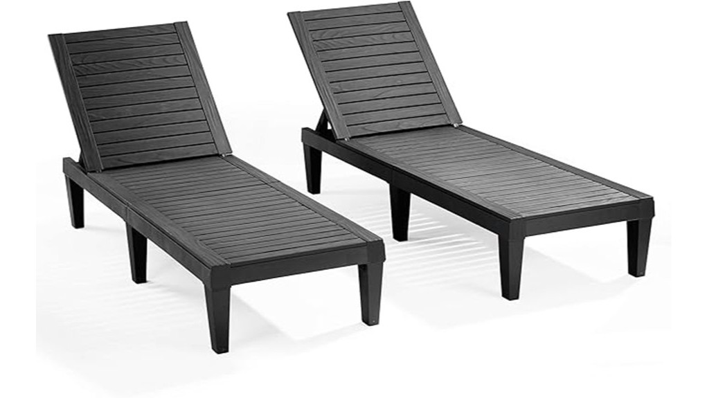 black nestl chaise lounge