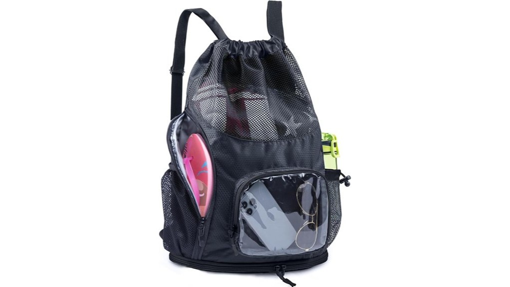 breathable shoe storage gym bag