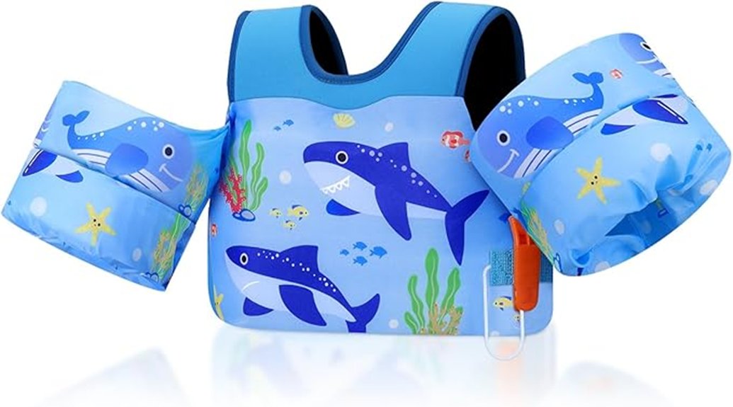 bright supportive toddler swim vest
