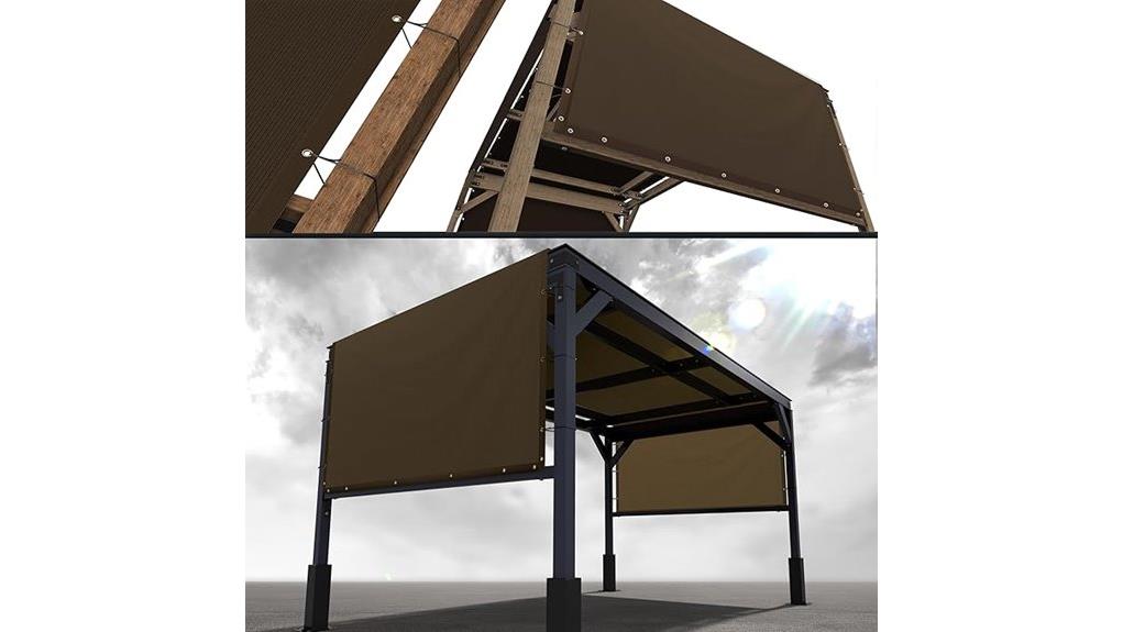 brown 4x10 pergola replacement canopy