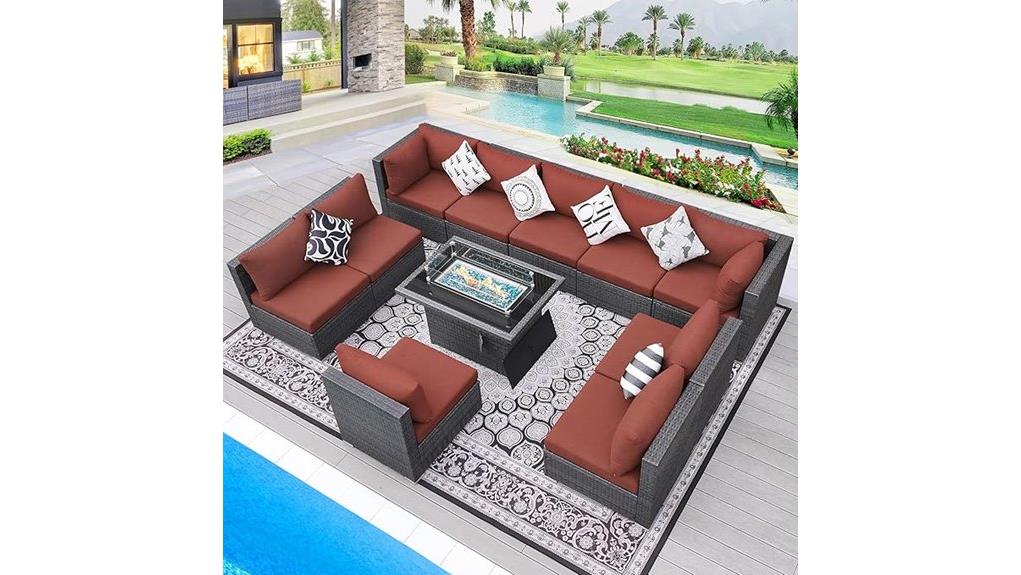 bulexyard 11 piece patio set