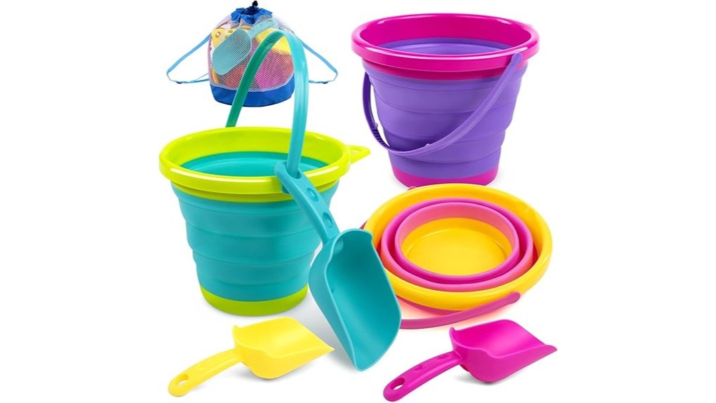 collapsible kids beach bucketset