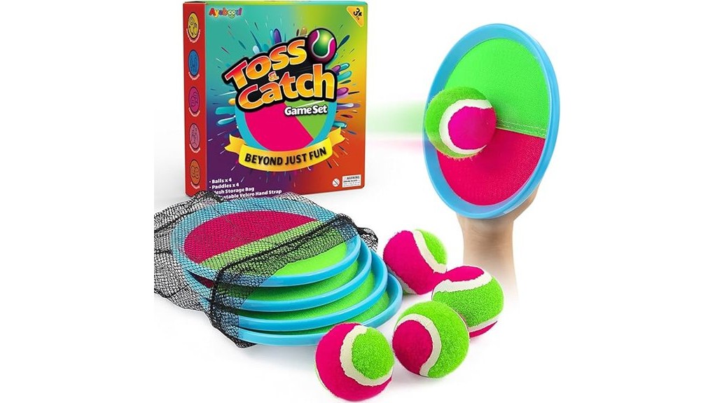 colorful foam toss and catch kit