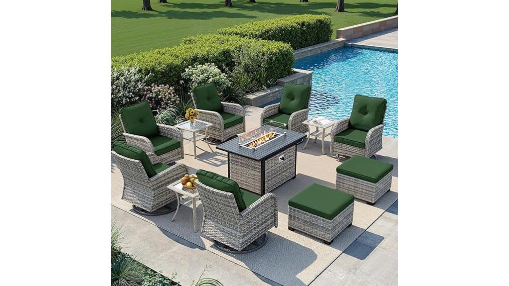 compact 12 piece patio set