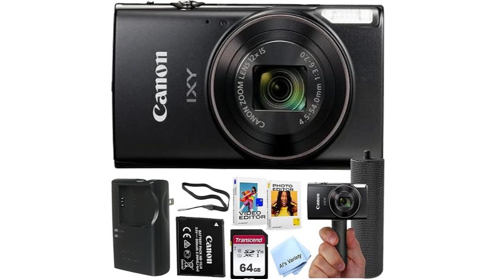 compact canon camera bundle
