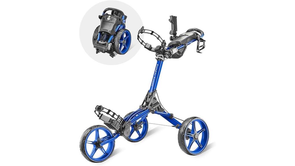 compact lightweight golf pushcart