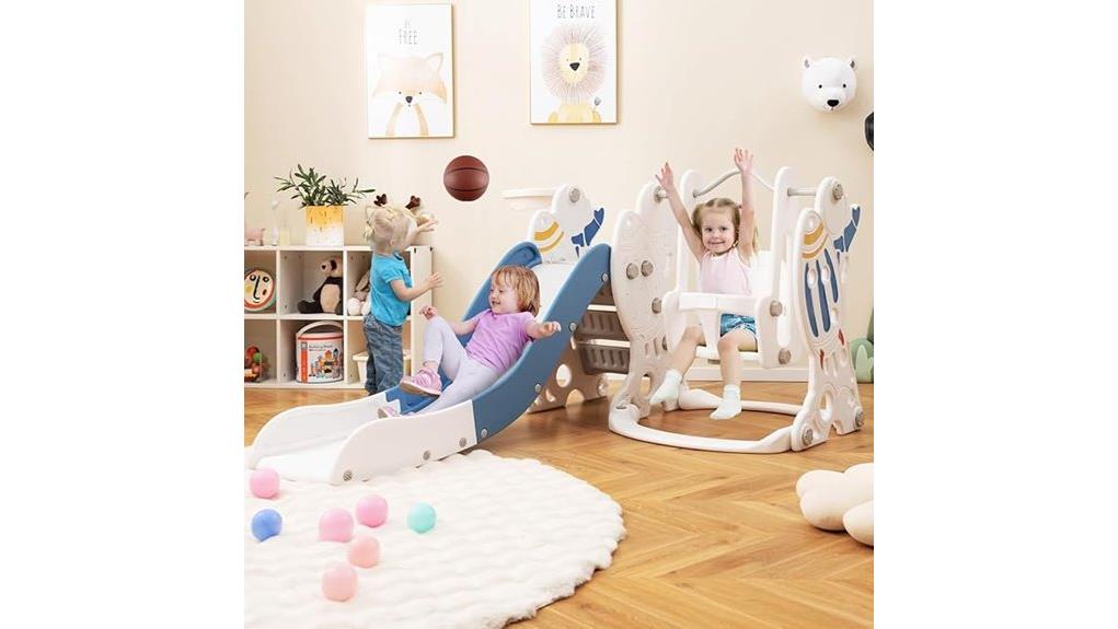 compact multifunctional backyard playset