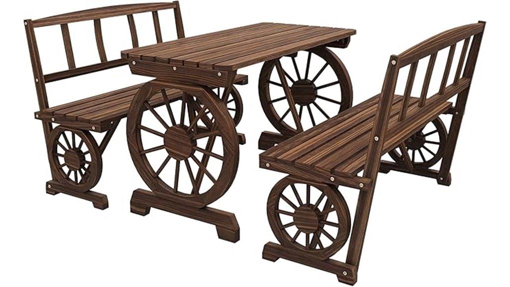 compact outdoor dining set