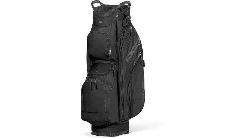 compact sturdy organizer style golf bag