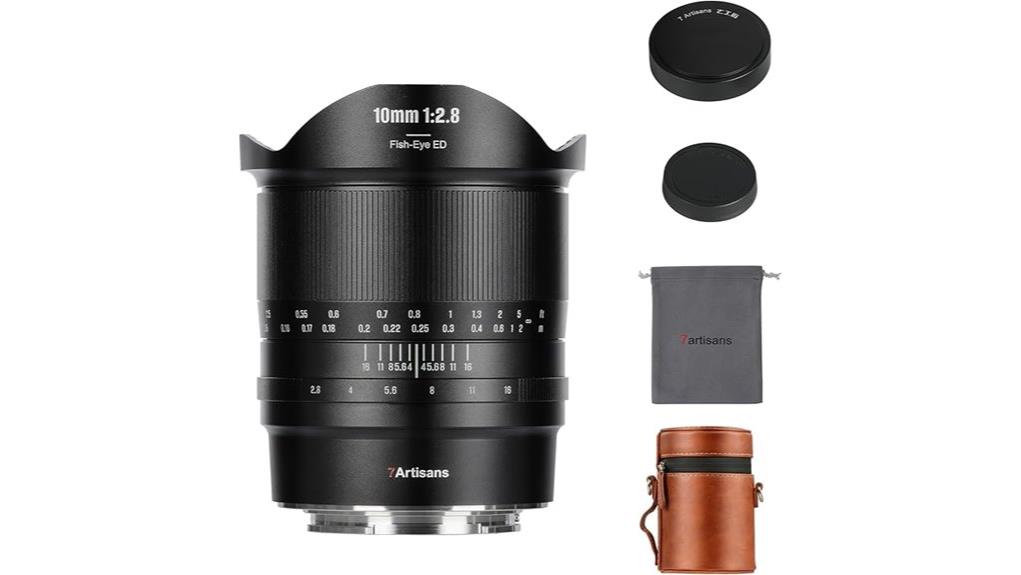 compact ultra wide manual fisheye