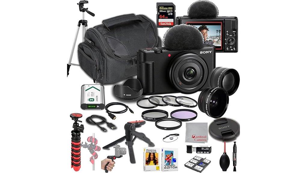 compact vlogging camera bundle