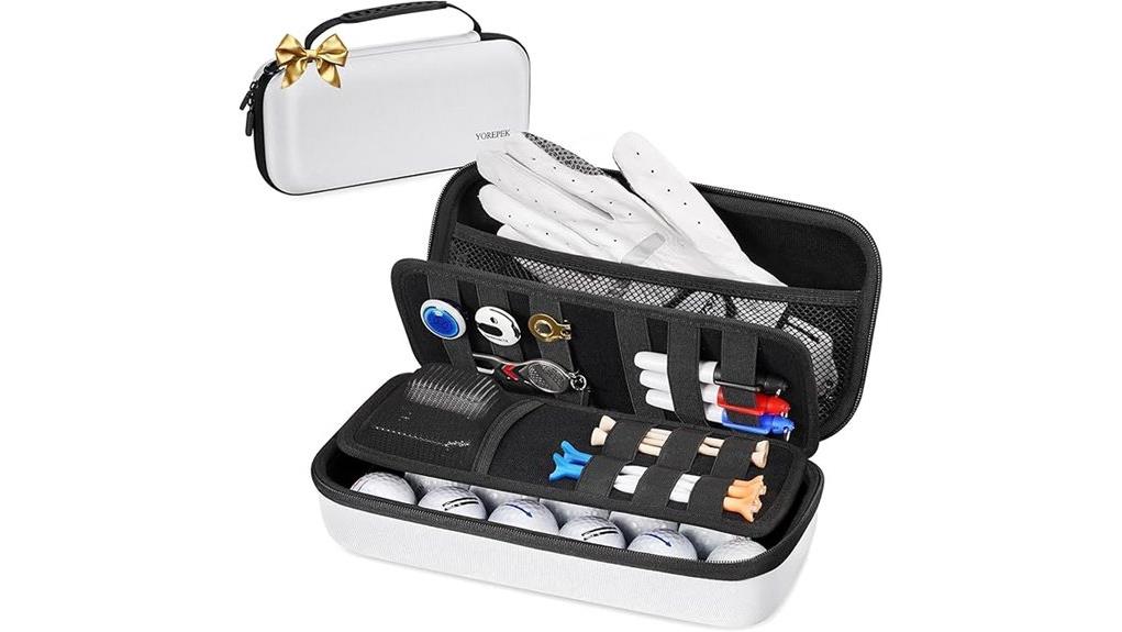 convenient hands free golf glove storage