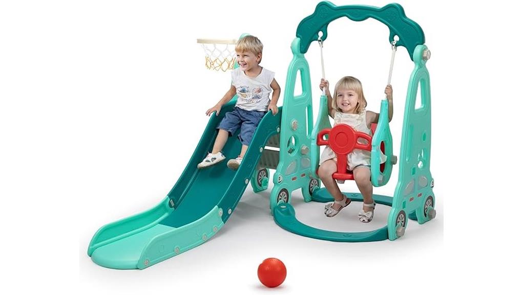 convertible backyard playset with slide