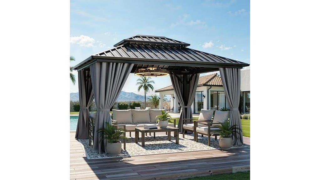 durable 10x12 ft gazebo