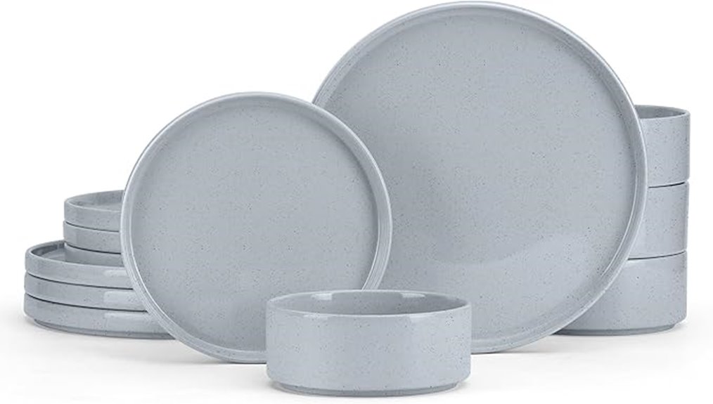 durable glazed stoneware set