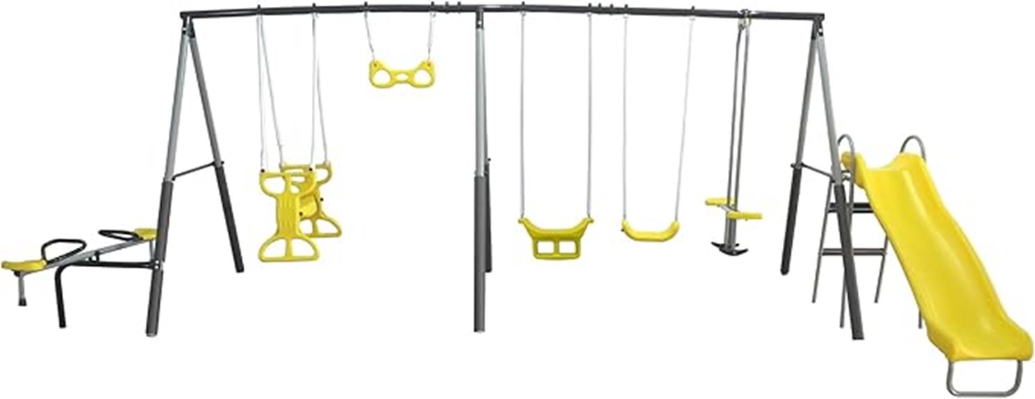 durable metal a frame playground