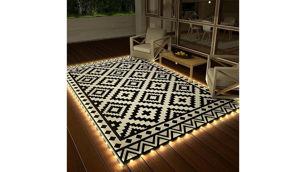 durable stylish small outdoor rug