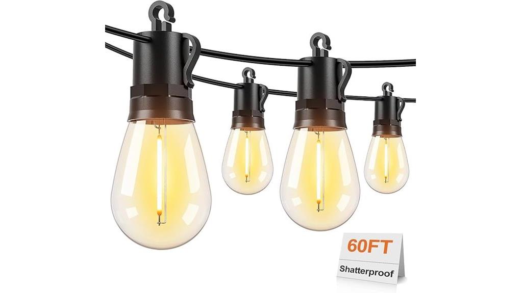 durable weatherproof patio stringlights