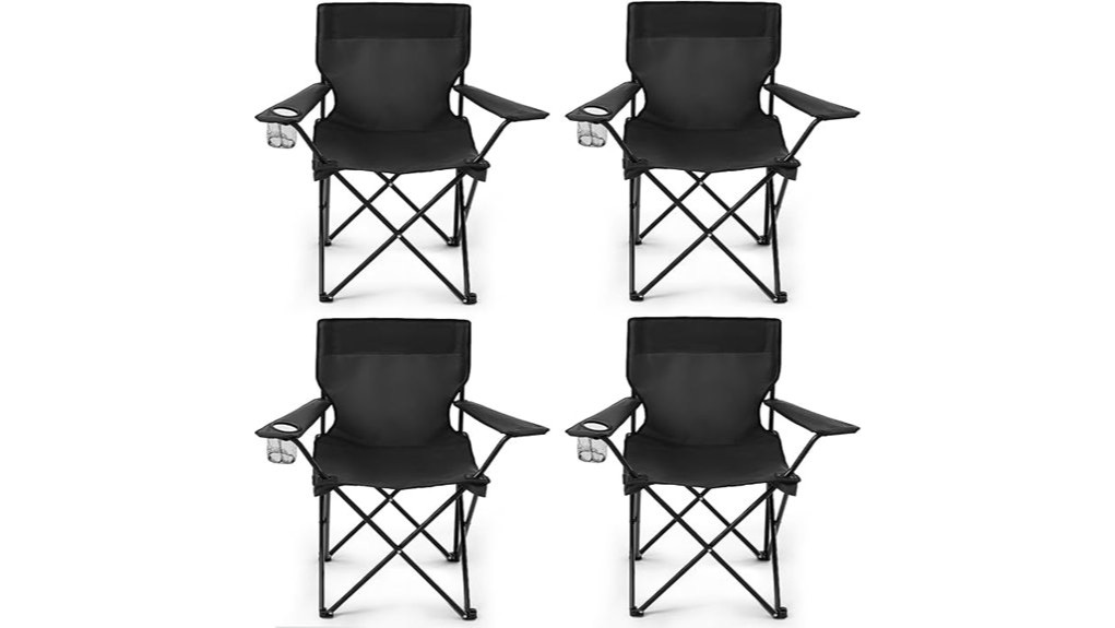 four pack adult folding chairs