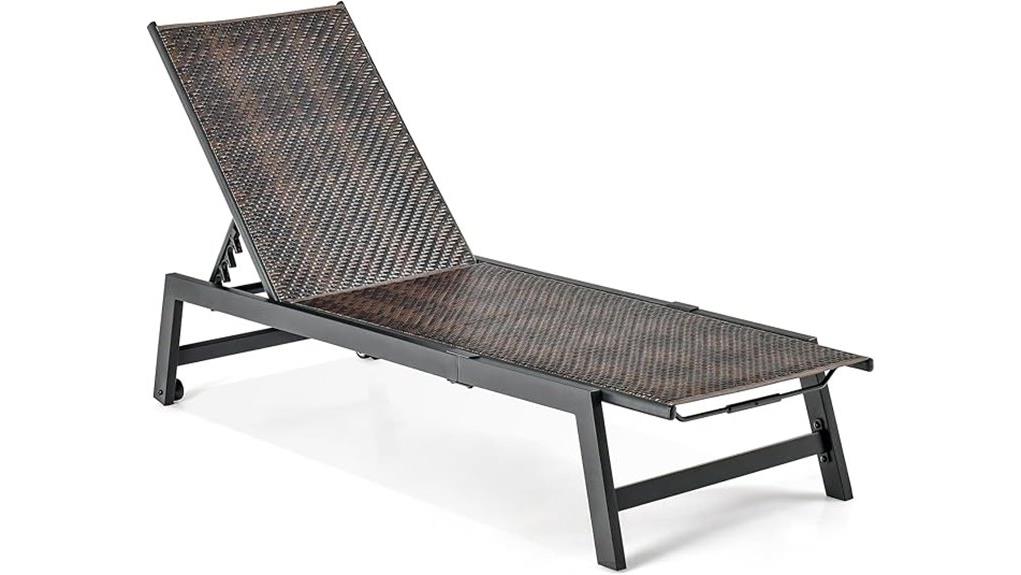 giantex patio chaise lounge