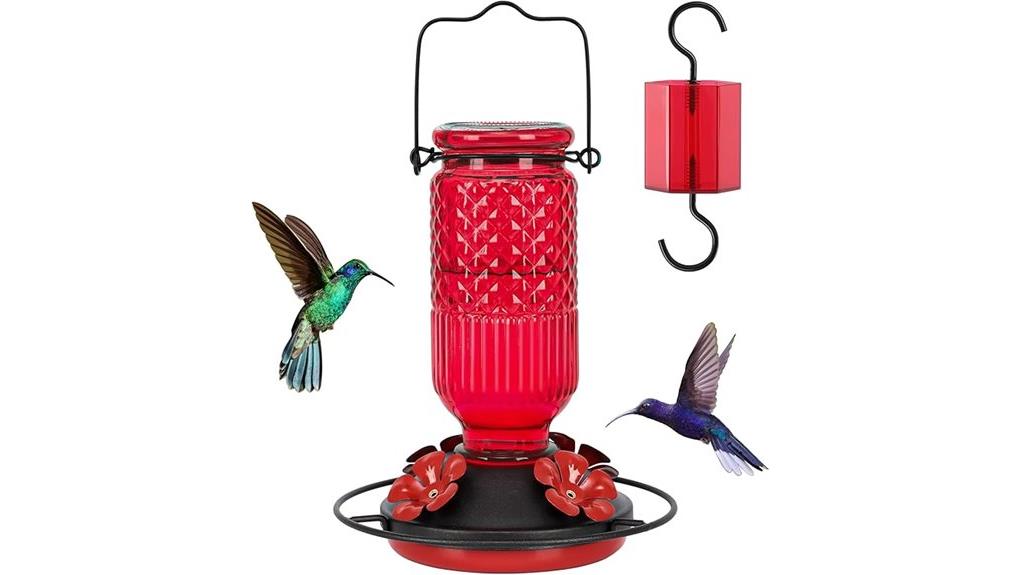 glass hummingbird feeder review