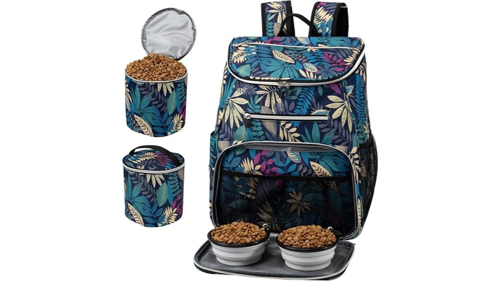 hawaii themed baglher dog backpack