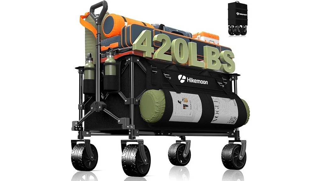 hikemoon 150l collapsible wagon