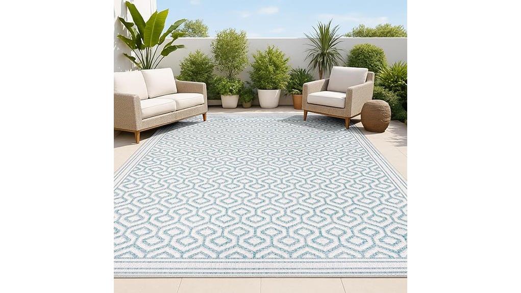 jonathan y trellis teal gray