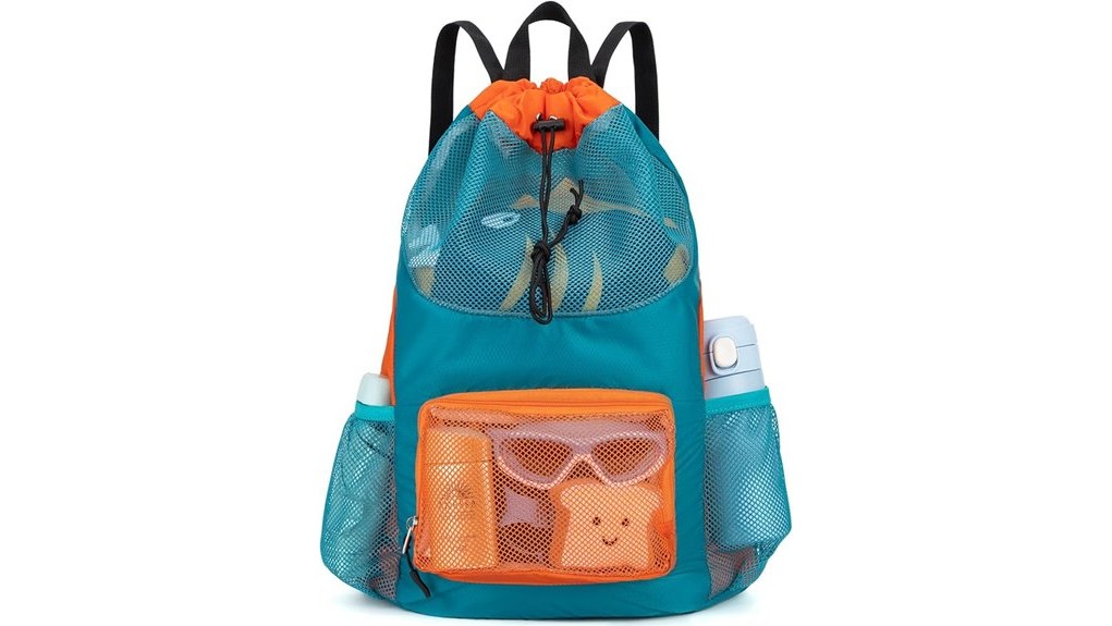 kids mesh beach backpack