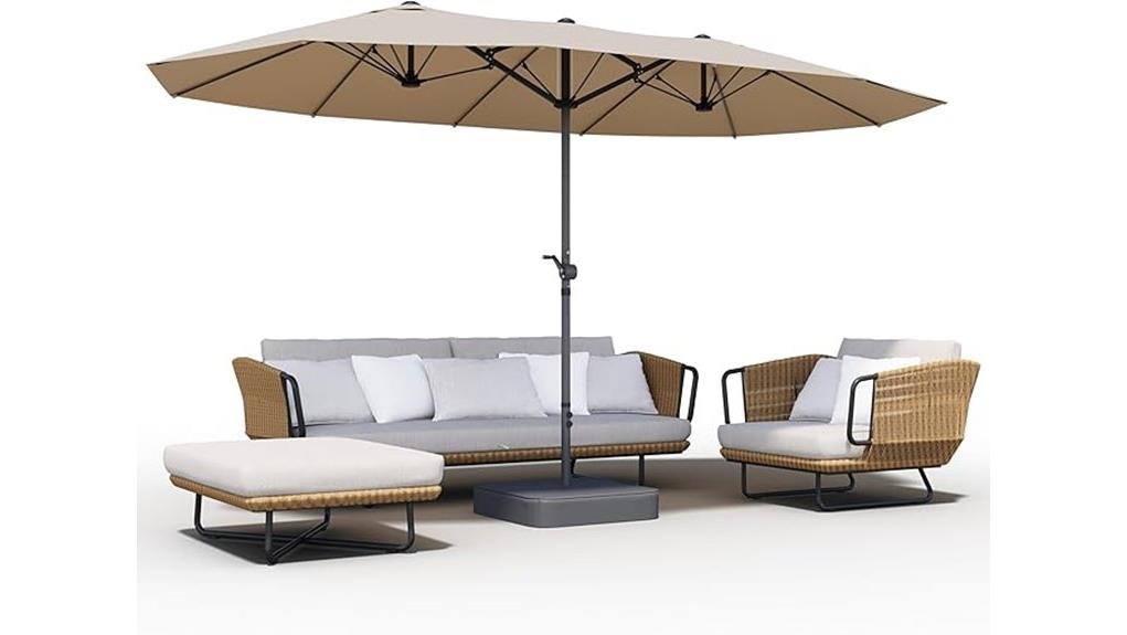 large 15ft patio umbrella