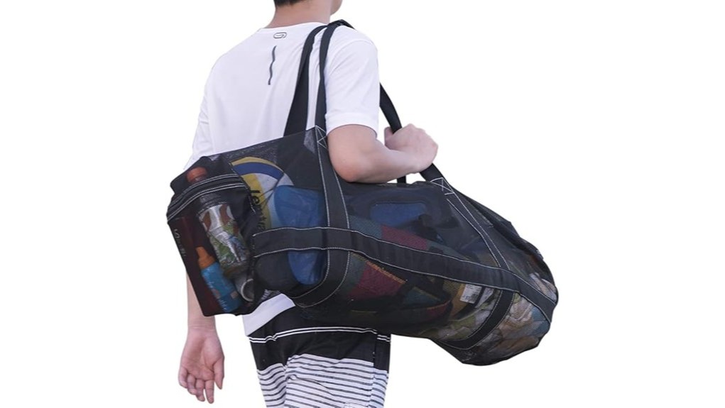 large mesh scuba gear duffle